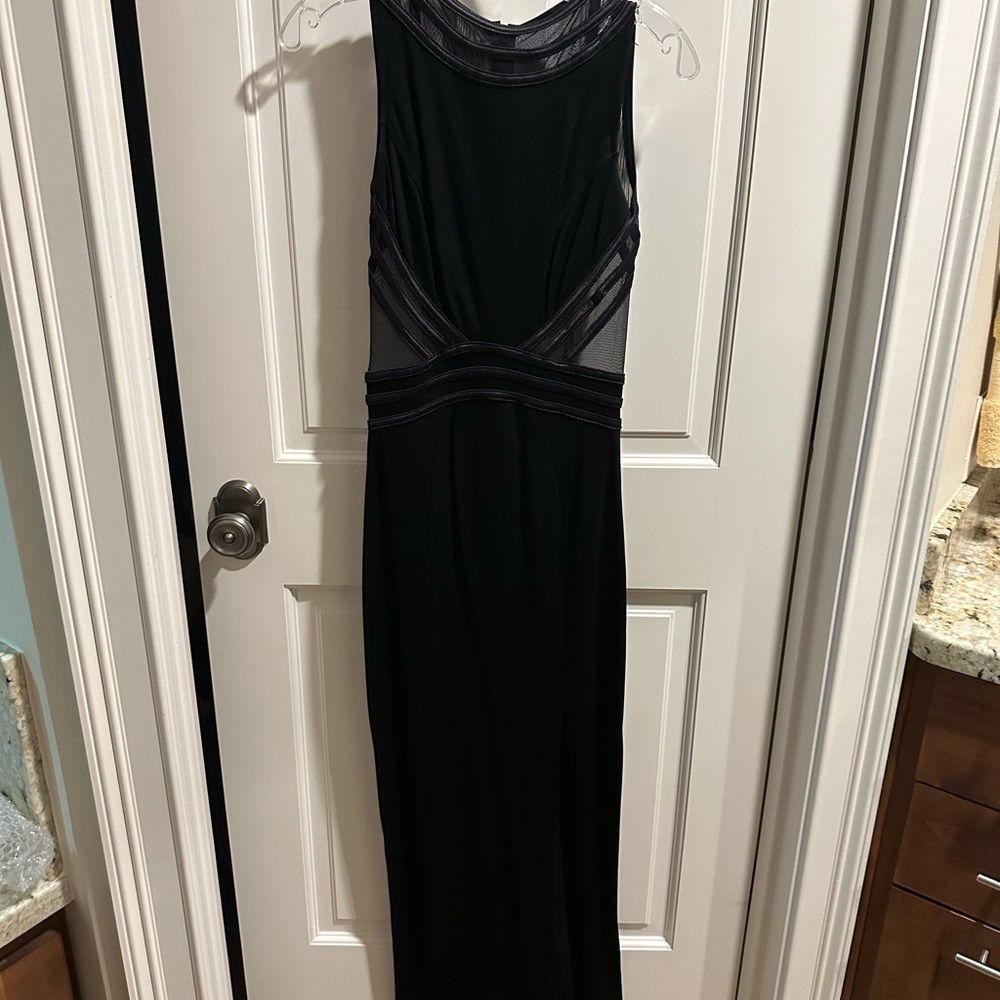 Tadashi Shoji Black Backless Gown